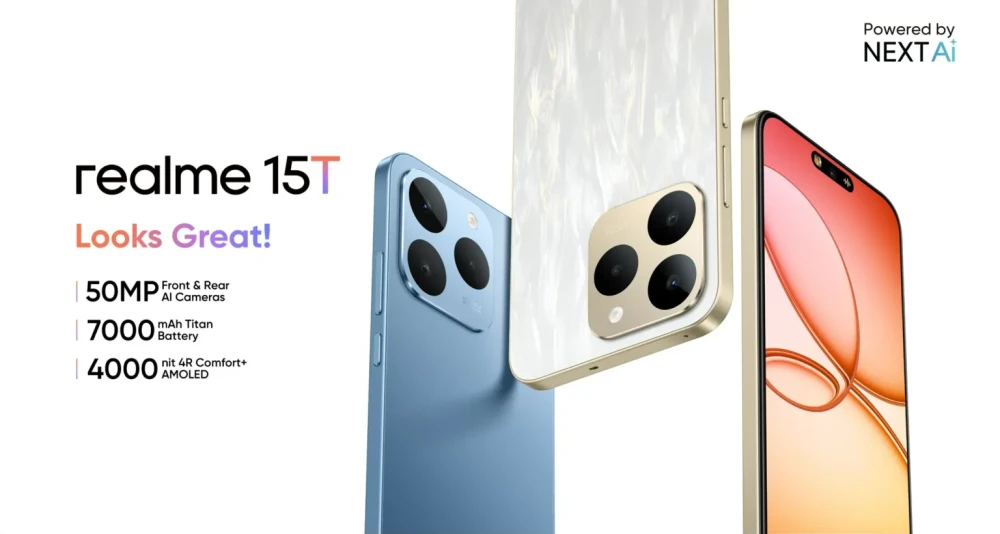 Realme 15T Hadir dengan Dimensity 6400 dan Baterai Jumbo